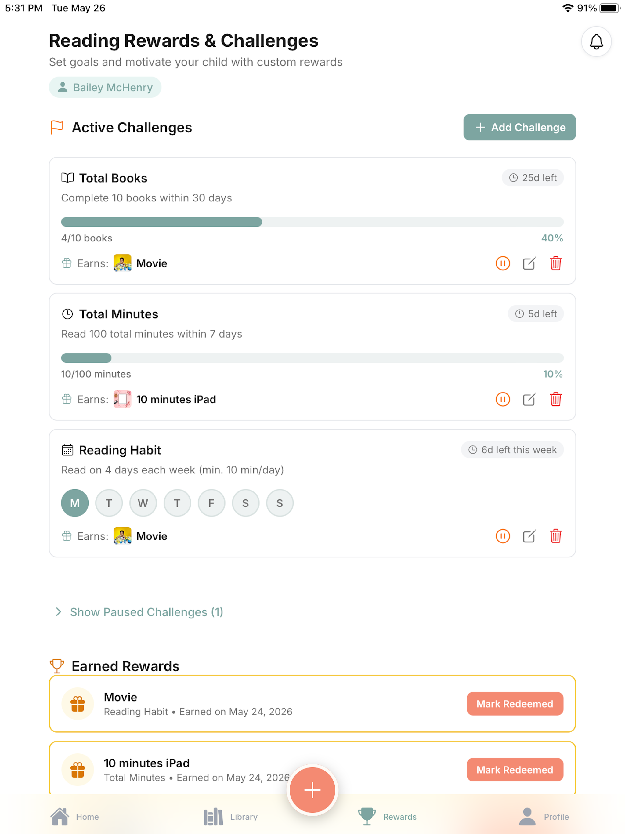 Page Turner - Kids Reading Log screenshot 8