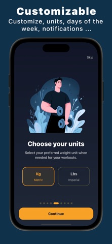 Workout routine: repTrack screenshot