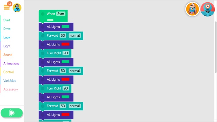 Blockly for Dash & Dot robots