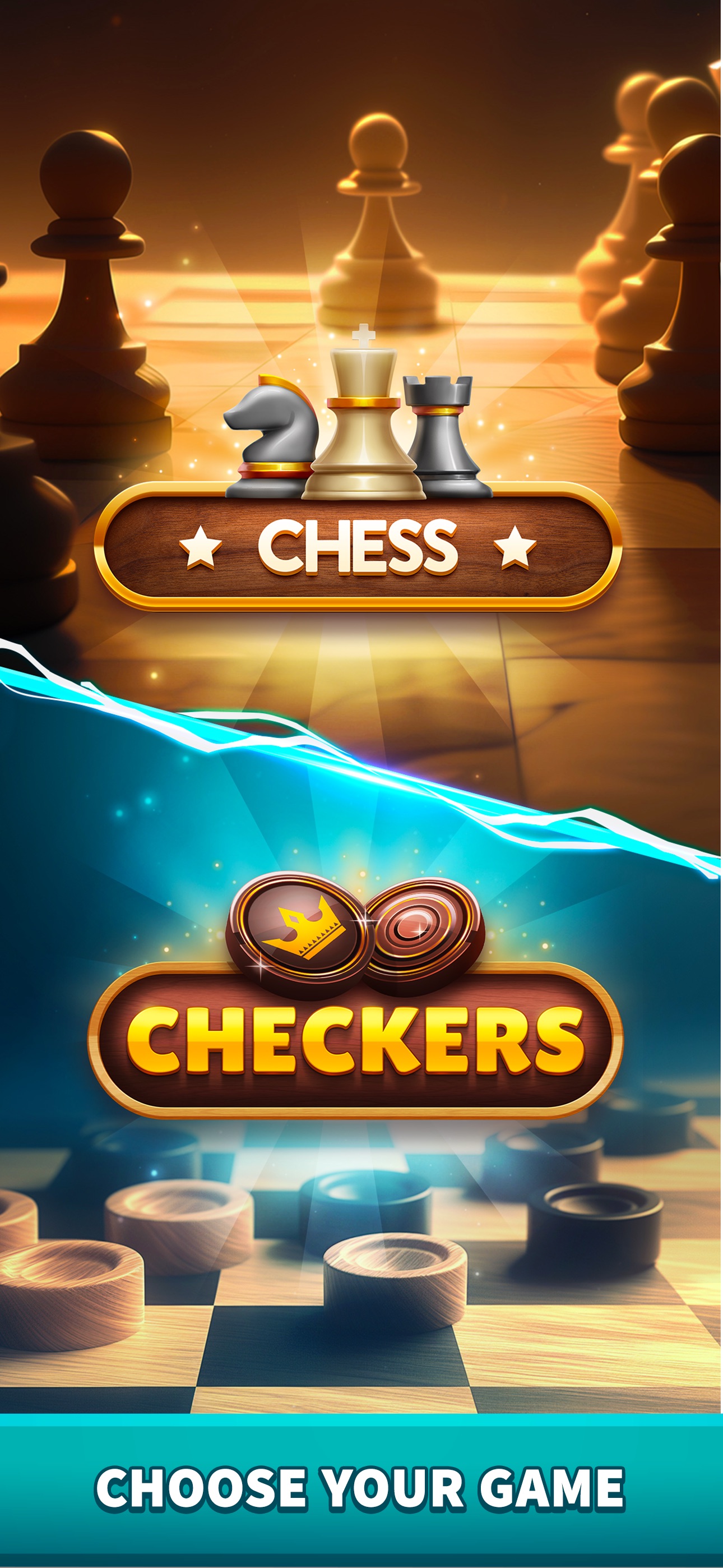 Screenshot 1 of Chess & Checkers Offline Game
