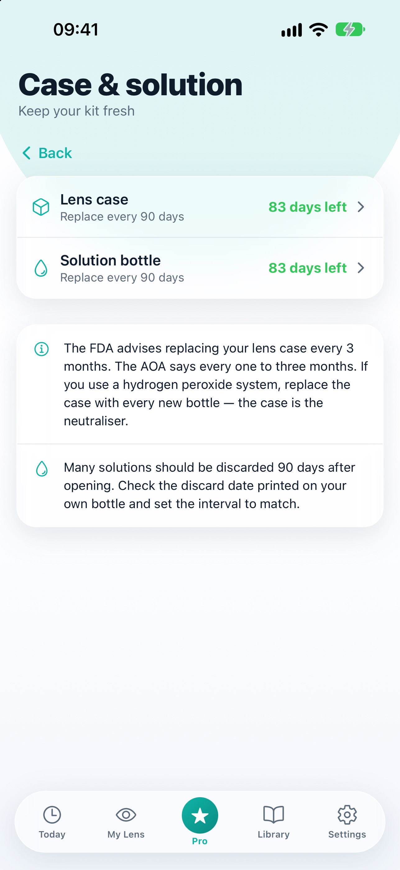 Screenshot 5 of Lenzy: Contact Lens Tracker