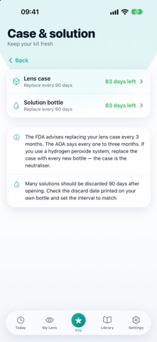 Lenzy: Contact Lens Tracker Screenshot 5 of 6