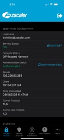 Zscaler Client Connector screenshot