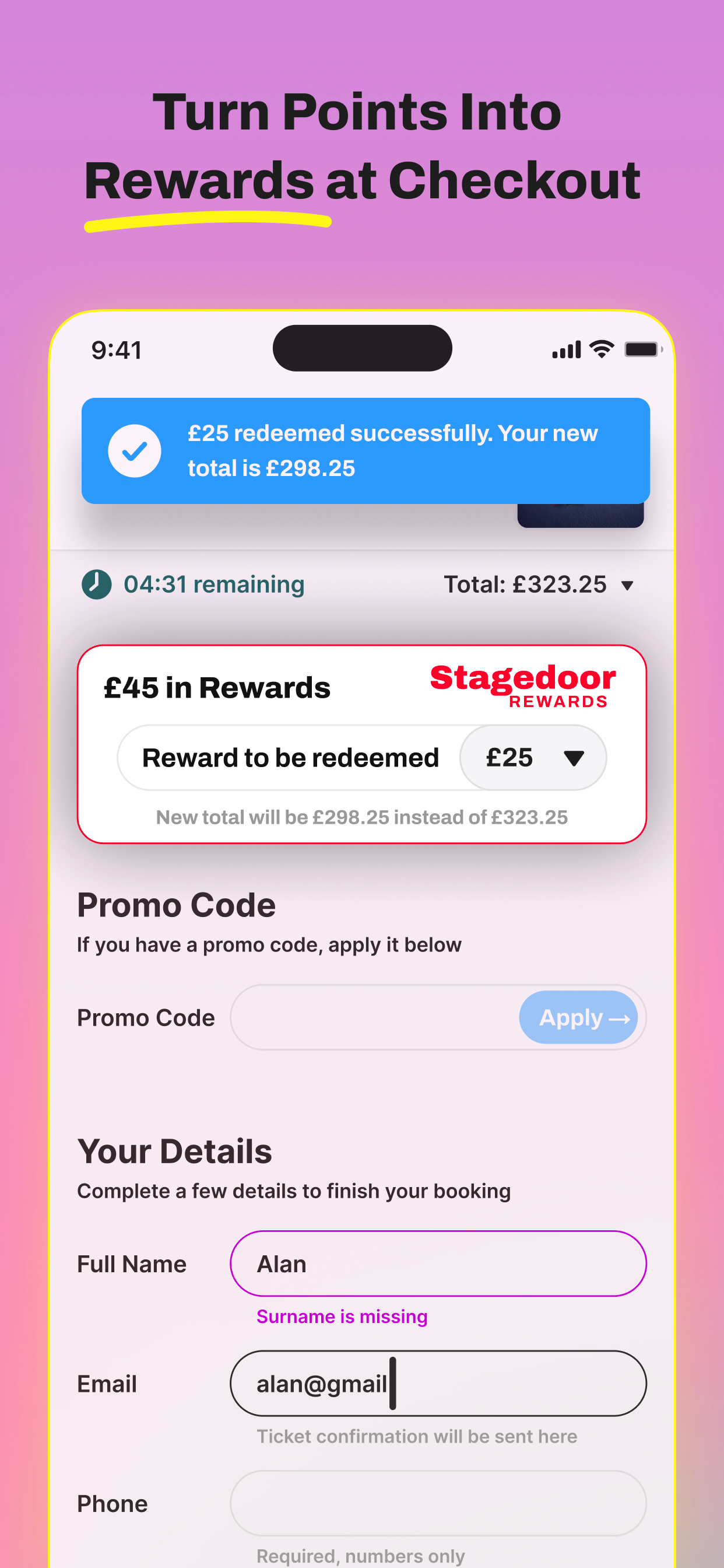 Stagedoor Rewards