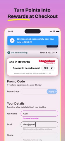 Stagedoor Rewards Screenshot 4 of 5