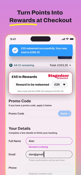 Stagedoor Rewards Screenshot 4 of 5