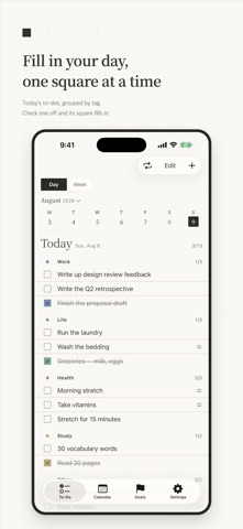 Gridpaper: To-Do & Diary iPhone screenshot