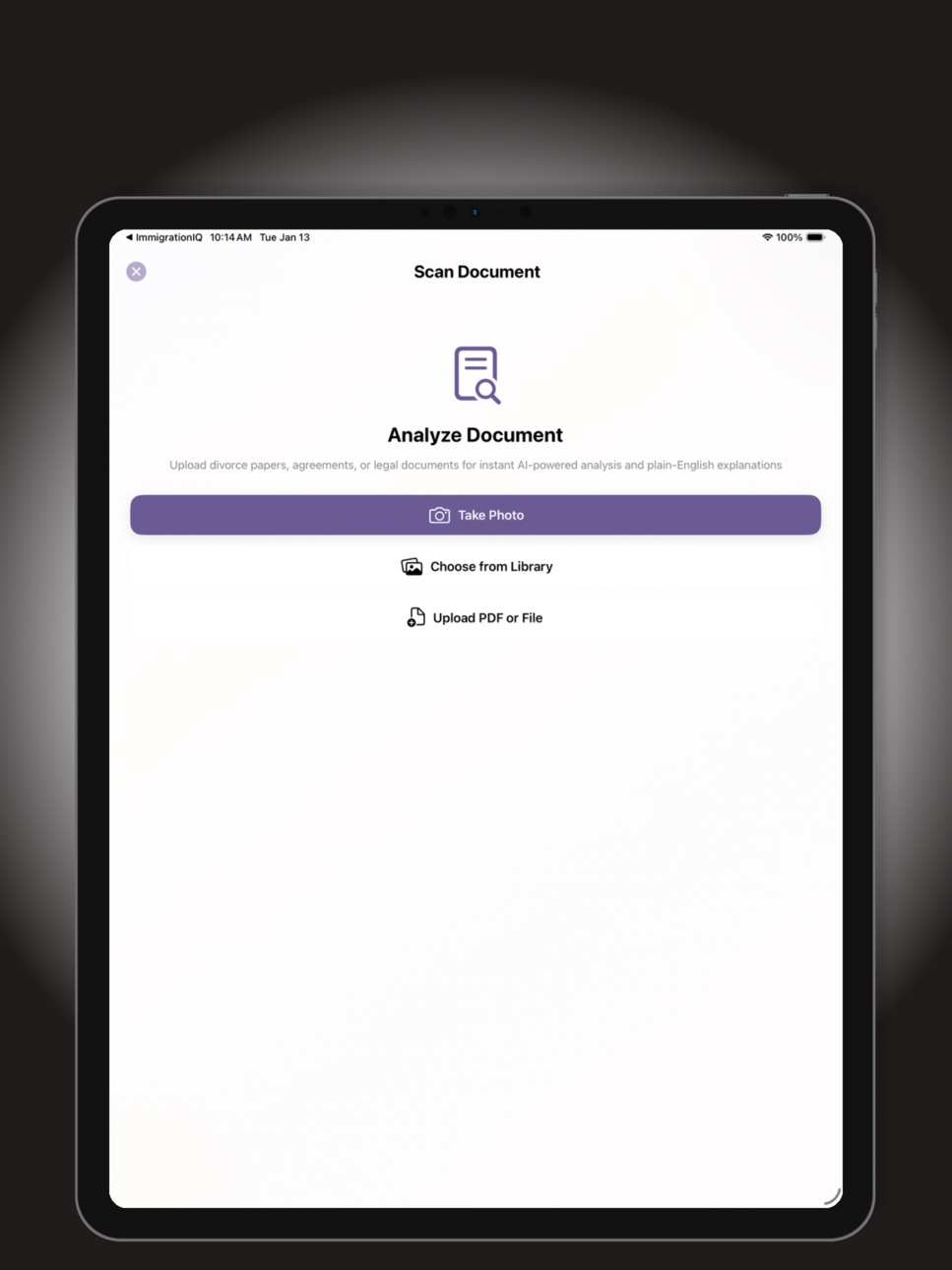 iPad screenshot