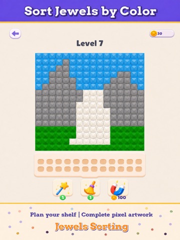Jewels Sorting iPad screenshot