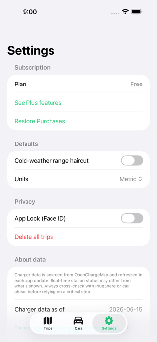 Charge: EV Trip Planner Screenshot 4 of 5