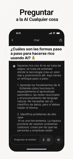 Captura de pantalla de Chatbot App - Asistente De IA en iPhone 2