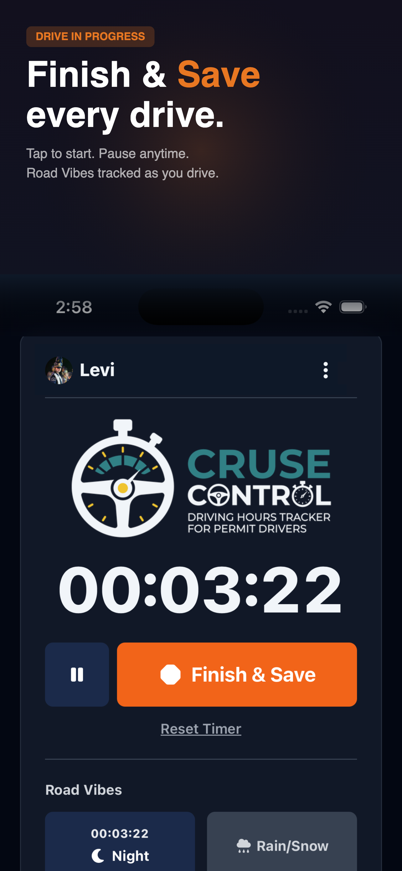 Cruse Control: Driving Log
