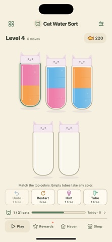 Cat Water Sort screenshot 1