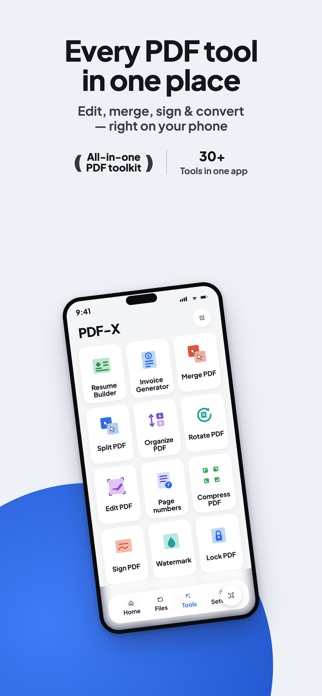 PDF-X: PDF Editor & Scanner Screenshot 1 of 8