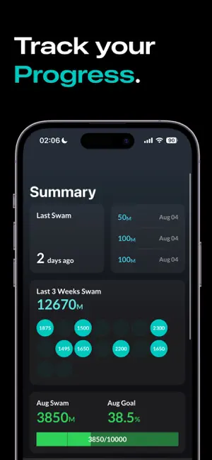SwimNow: Swim Progress Tracker screenshot 4