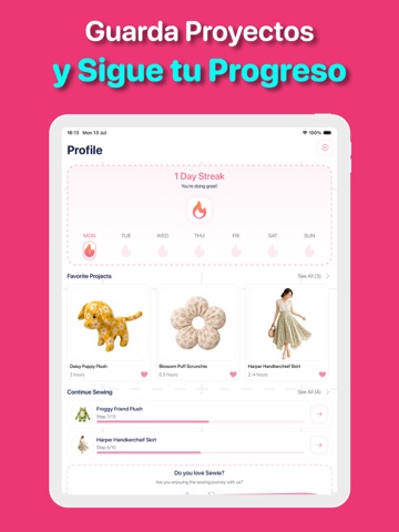 Patrones de Costura DIY: Sewie iPad screenshot 9