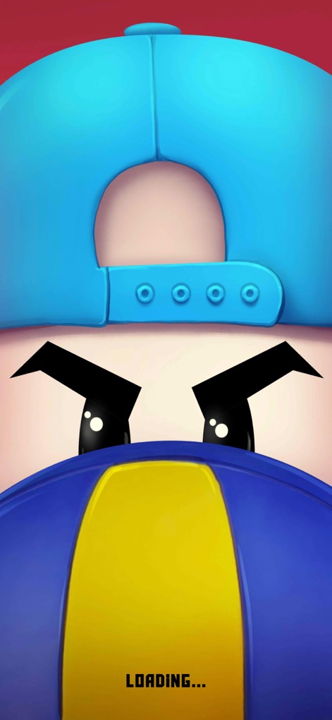 Volleyball Game - Volley Beans - Experience the app's initial launch sequence, featuring a close-up of a bean character's expressive face and the clear 'LOADING...' indicator.