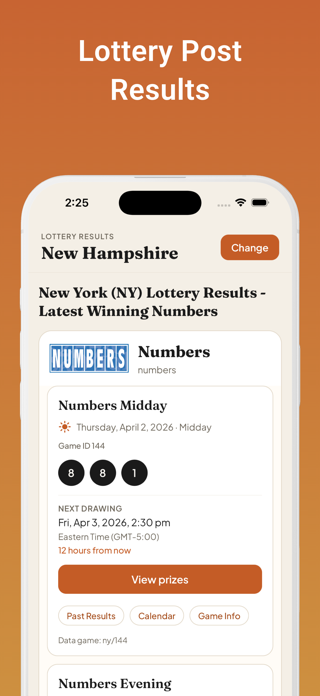 Lottery Post Results Screenshot 1 of 10