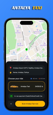 Antalya Taxi Transfer iPhone screenshot