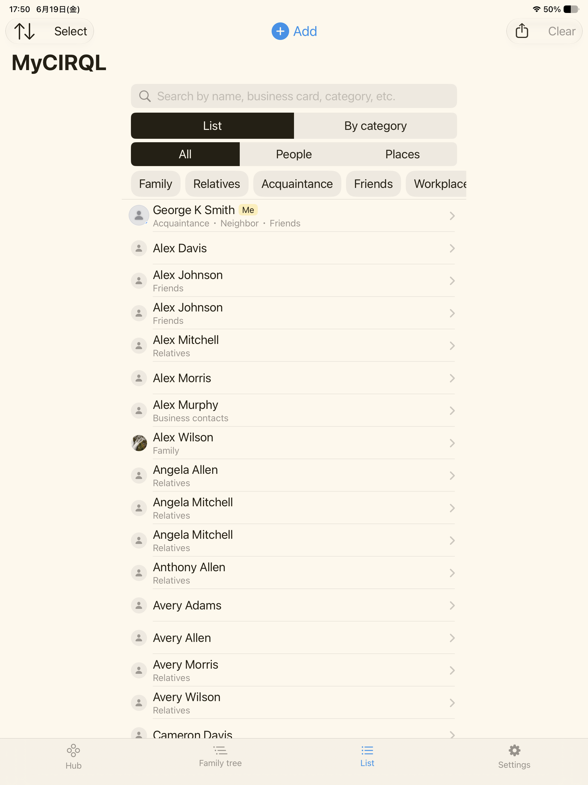 MyCIRQL: People & Family Tree screenshot 7