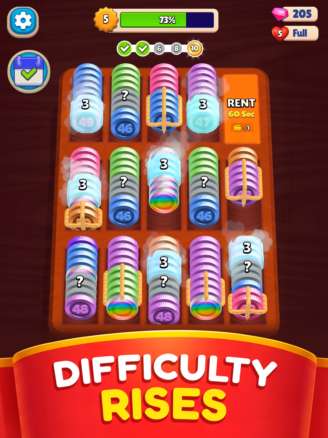 Screenshot 12 of Pocket Sort: Coin Merge Puzzle