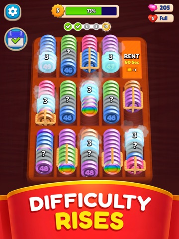 Pocket Sort: Coin Merge Puzzle iPad screenshot 6