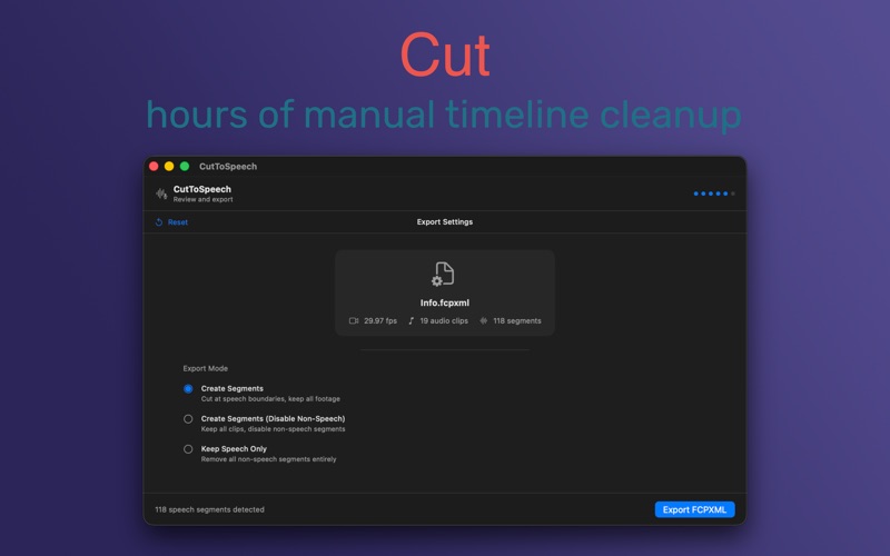 CutToSpeech screenshot