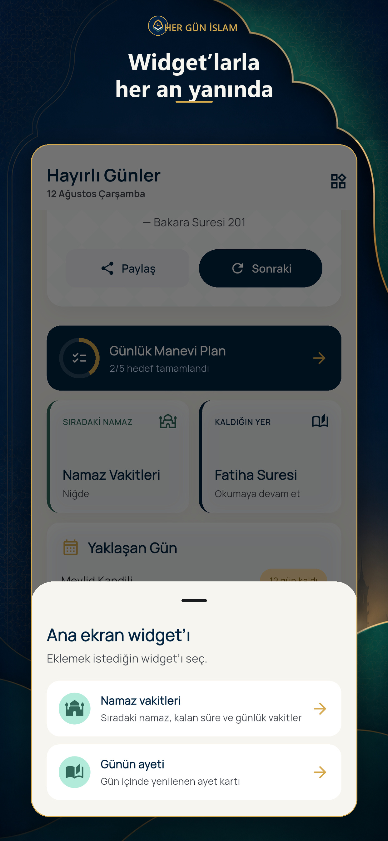 Her Gün İslam:Ayet ve Namaz screenshot 3