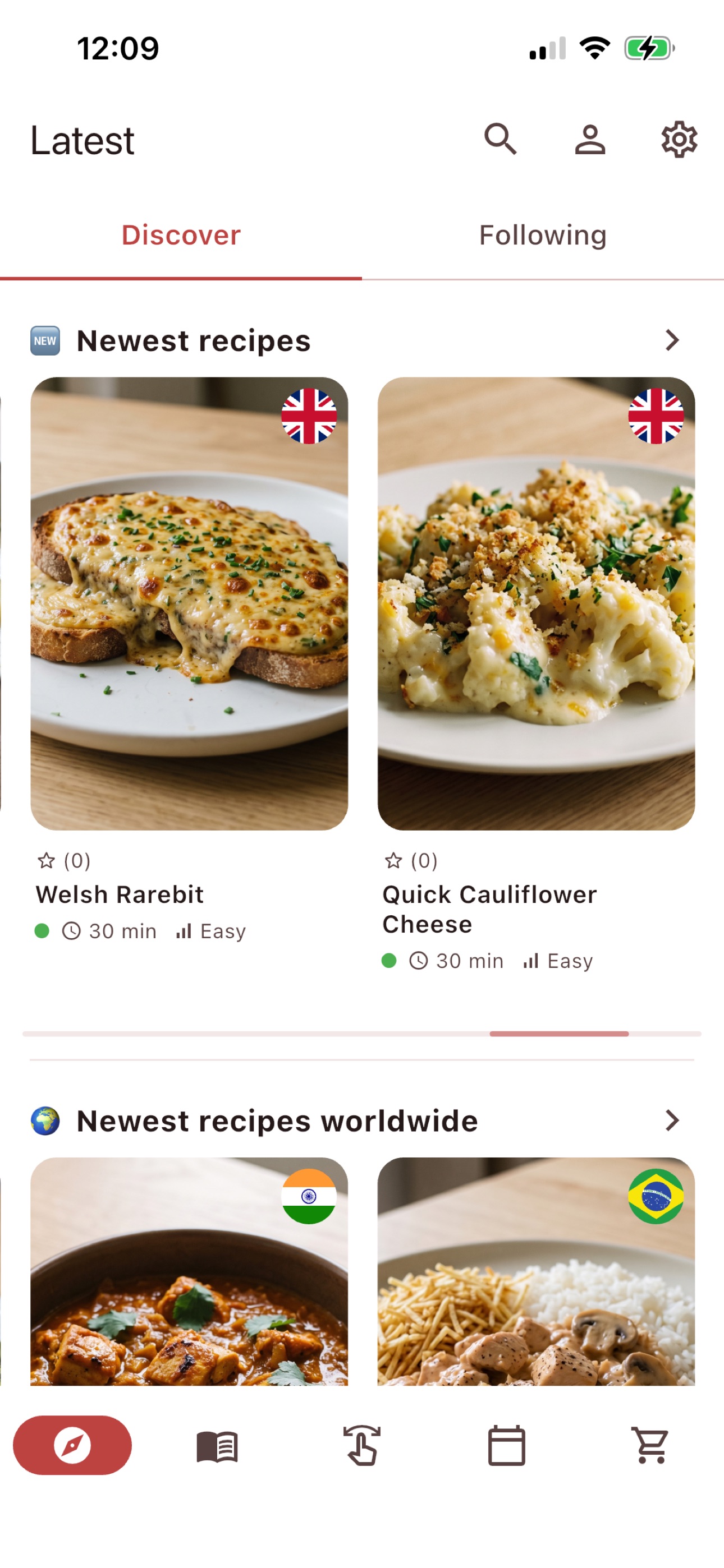 Screenshot 1 of Tavolino Recipes & Cooking App