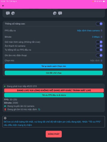Camera Live iPad screenshot 1