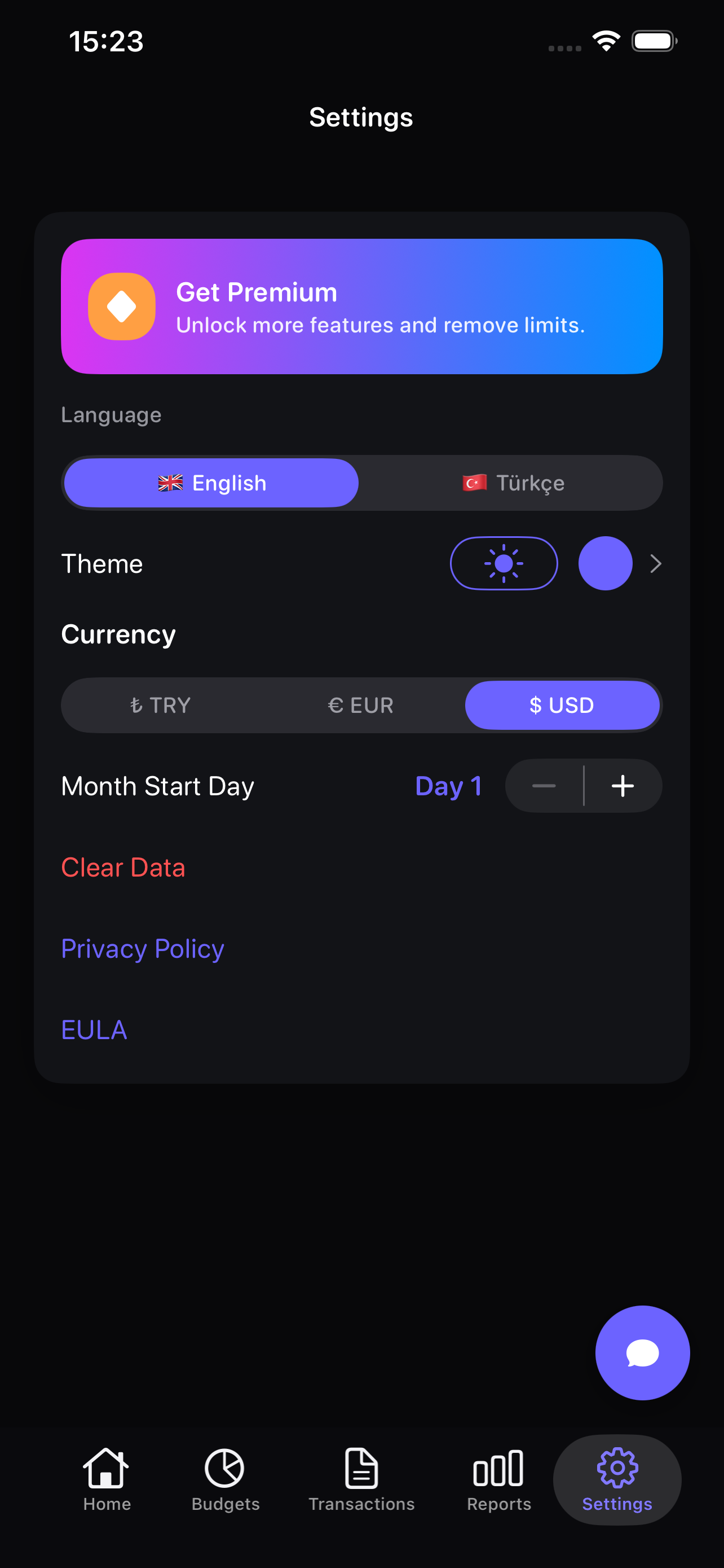 UniBudget - Money Tracker