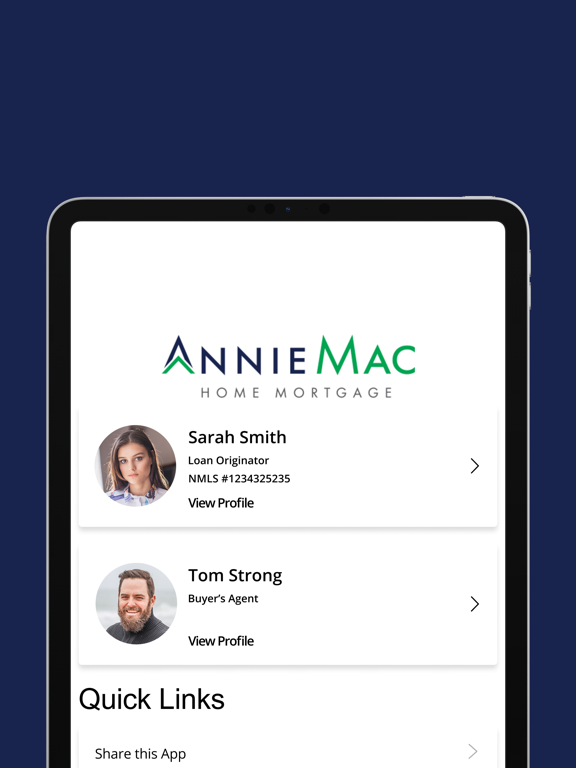 Mobile Mortgage by AnnieMac iPad screenshot 1 - Finance app