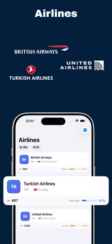 FleetBook – Airline Tracker iPhone screenshot