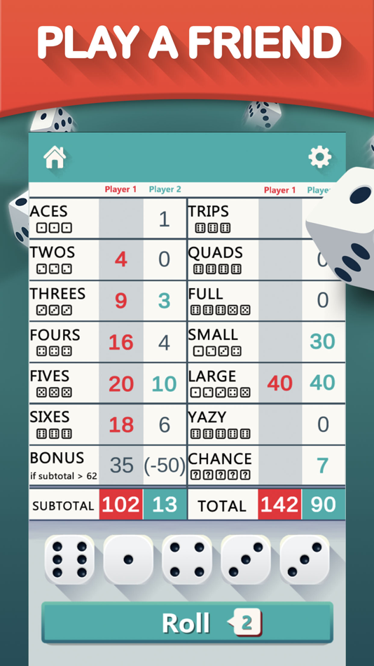 #4. Yazy yatzy dice game (iOS) By: Fiogonia Games