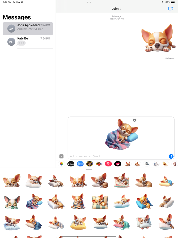Screenshot #5 pour Sleeping Chihuahua Stickers