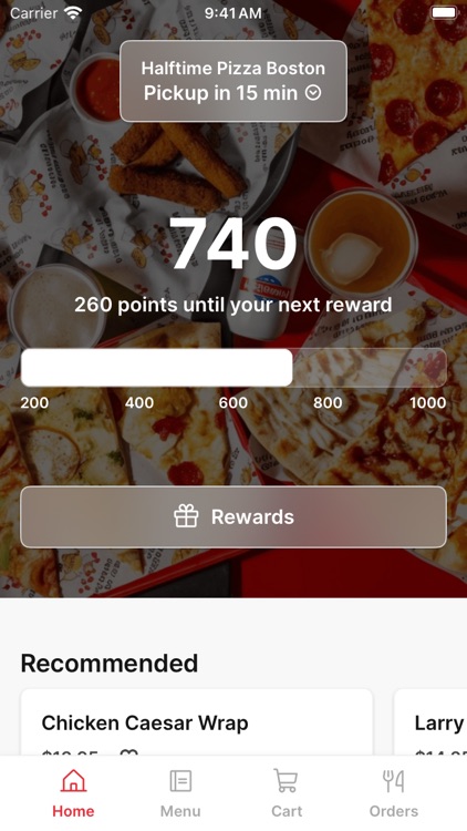 Halftime King Of Pizza