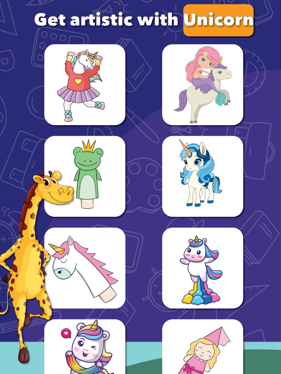 Unicorn Coloring Book Glitter