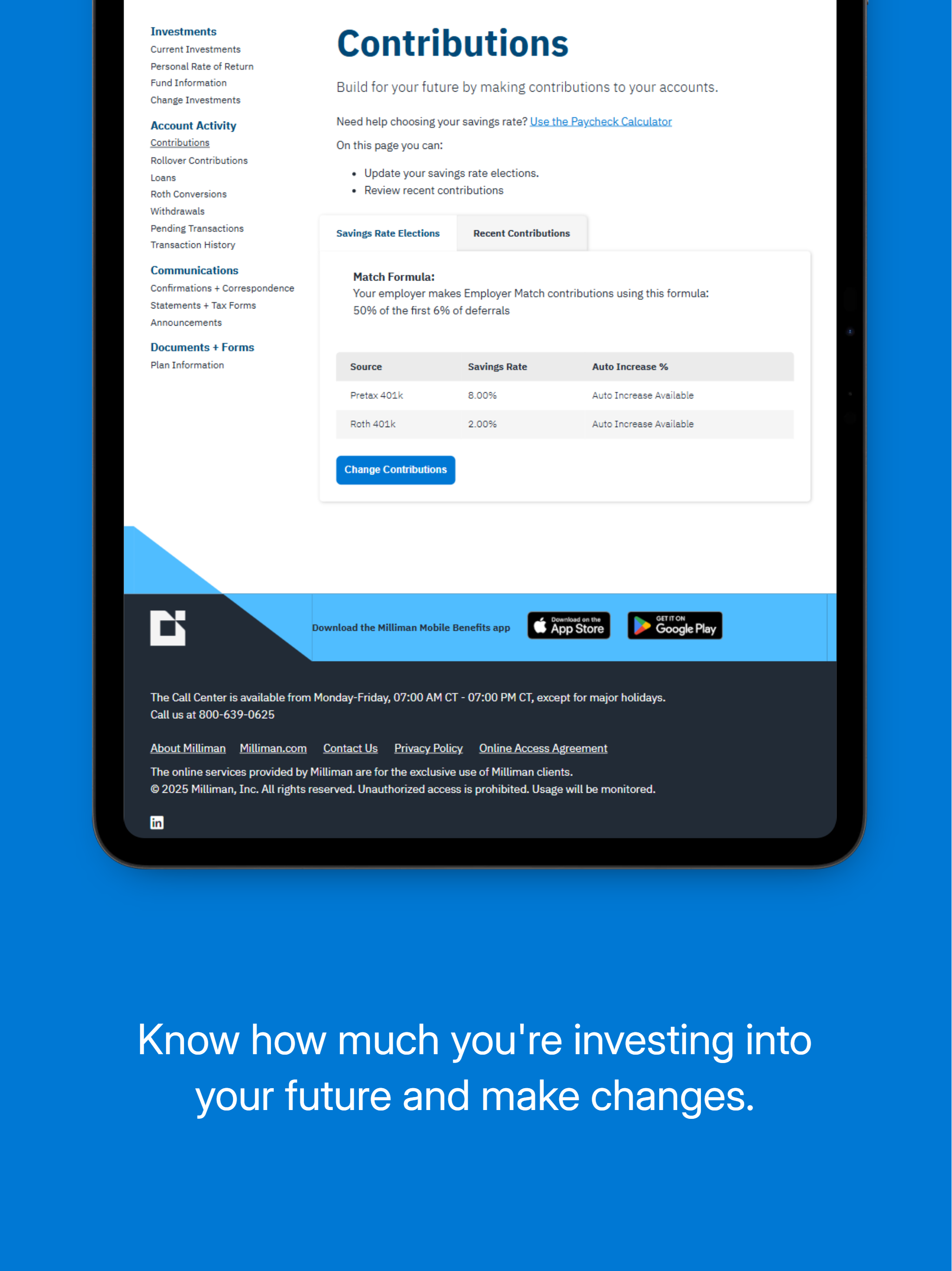 Milliman Mobile Benefits