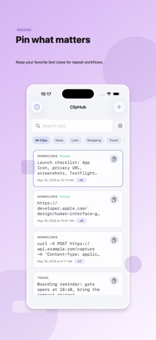 ClipHub Clipboard App Store preview screenshot 4
