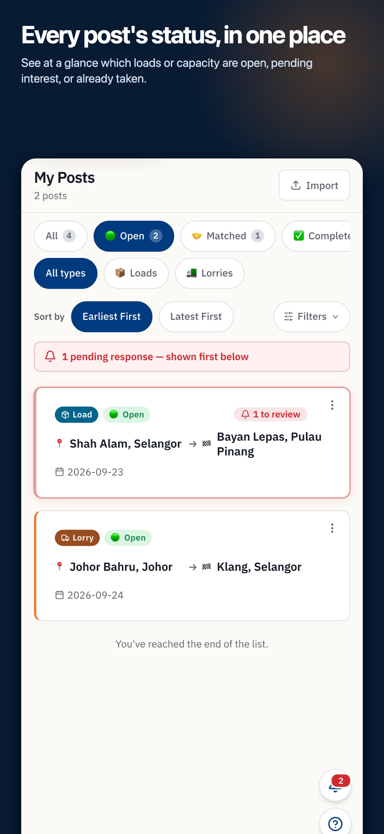 Screenshot 3 of Backhaul Connect