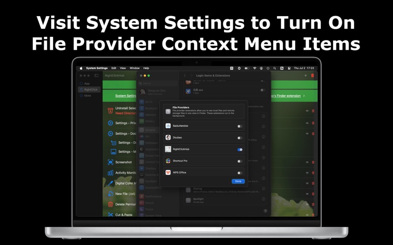 RightClickHub - File Center iPhone screenshot