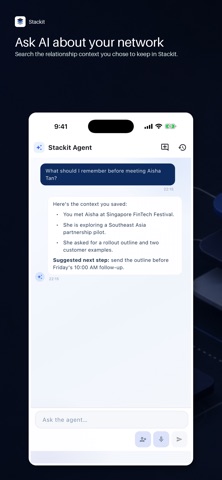 Stackit: Business Card Scanner screenshot