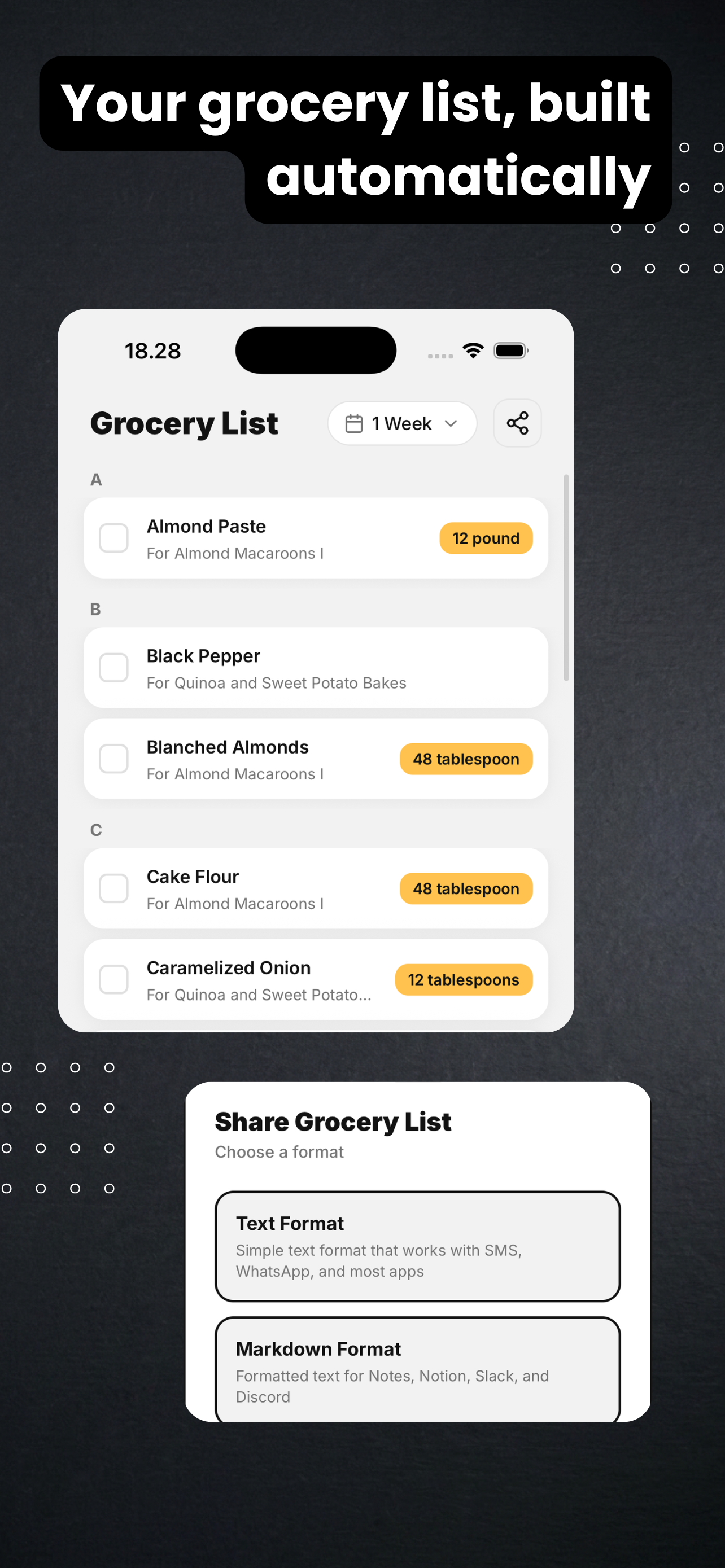 Outside The Pan: Meal Planner screenshot 4