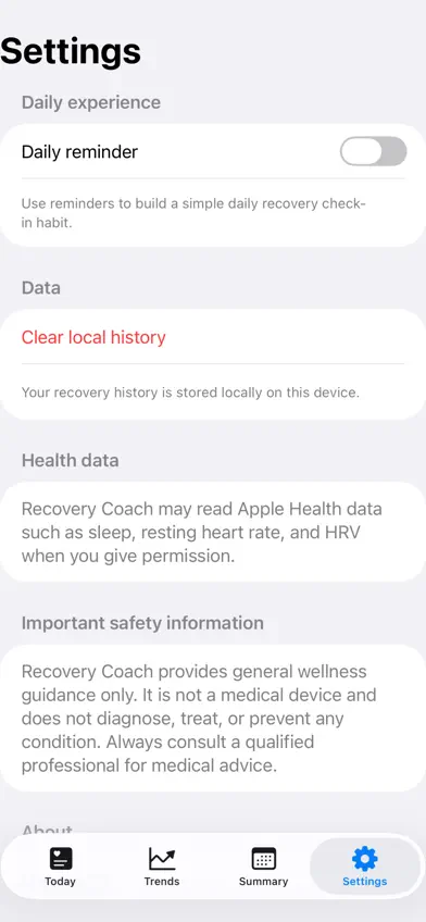 DCS RecoveryCoach screenshot 3