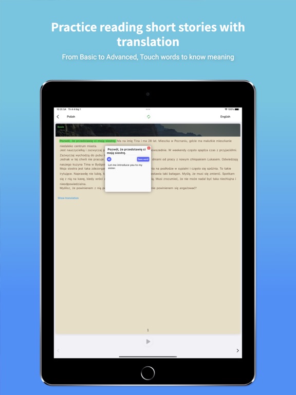 Polish Translator & Learn + iPad screenshot 5 - Productivity app
