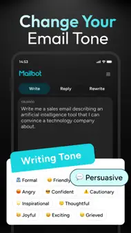 Mailbot - AI Email Writer iphone bilder 3