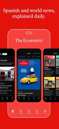 Captura de pantalla de The Economist - News, Podcasts en iPhone 1