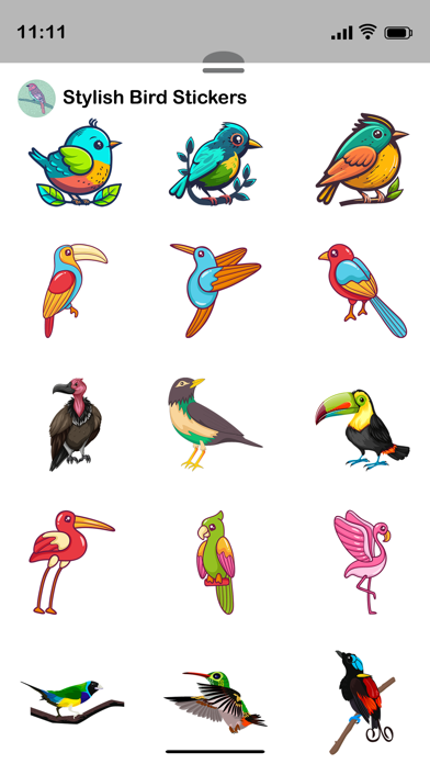 Stylish Bird Stickers Screenshot