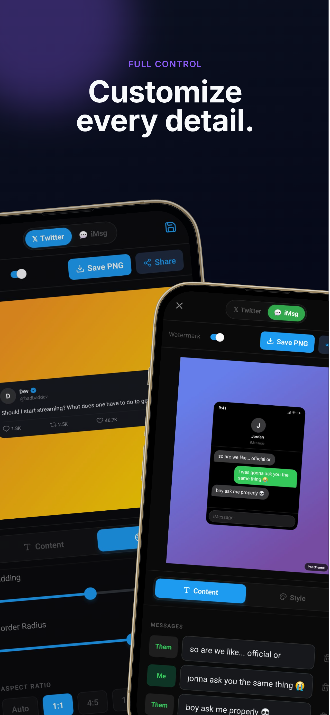 Postframe screenshot 3