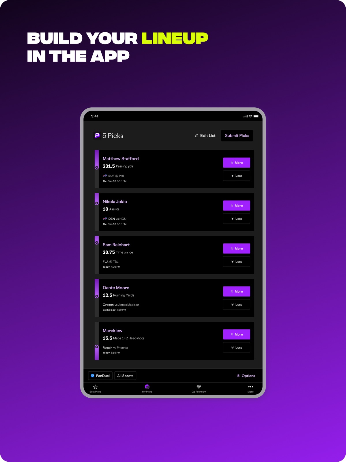 RotoWire Picks | Player Props ipad screenshot 4